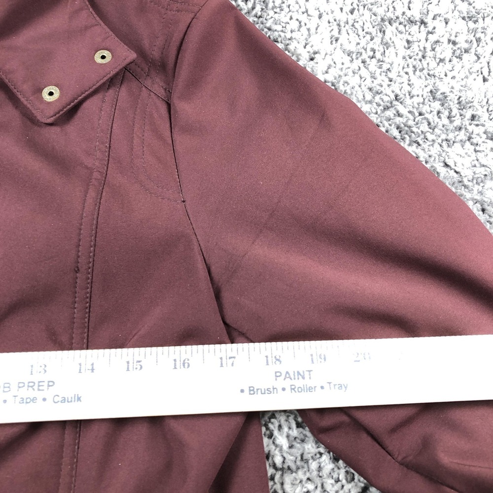 Bass Coat Womens Medium Purple Hooded Lined Parka Winter Zip Pockets Outdoor - Picture 8 of 12